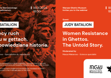 Webinar Judy Batalion | ”Women Resistance in Ghettos. The Untold Story”