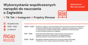 Grafika prezentująca program seminarium. Treść programu znajduje się niżej w tekście na stronie