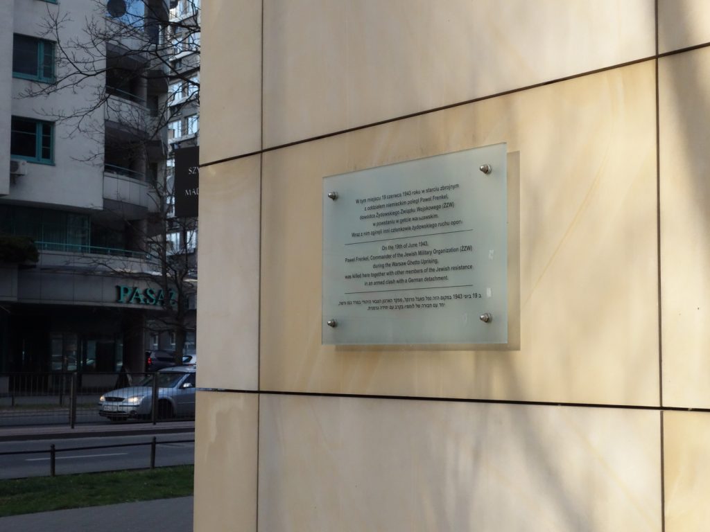 Tablica pamięci Pawła Frenkla